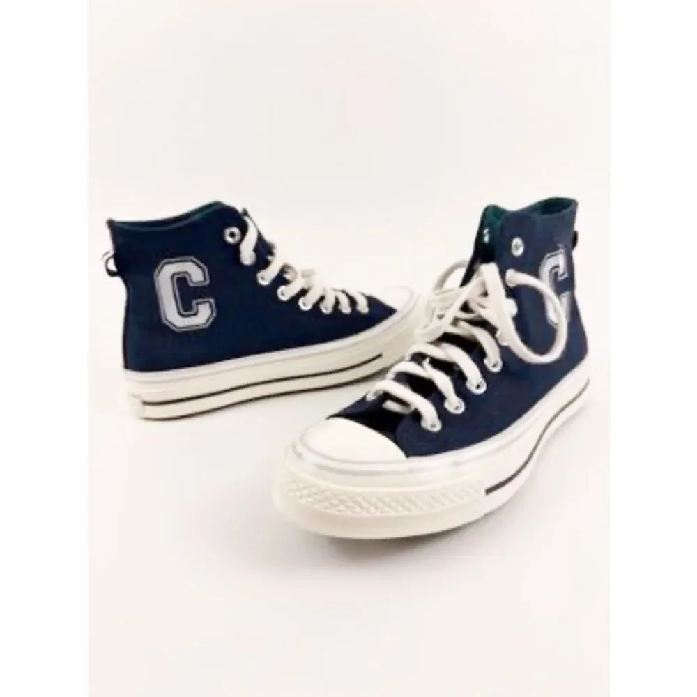 Converse Women's Chuck 70 High top 'Letterman - Obsidian' sneakers in Navy - Picture 16 of 16